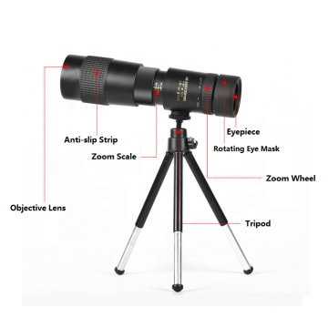 Waterproof Monocular Telescope Compact Portable Waterproof or Bird Watching, Extra Wide Field of View